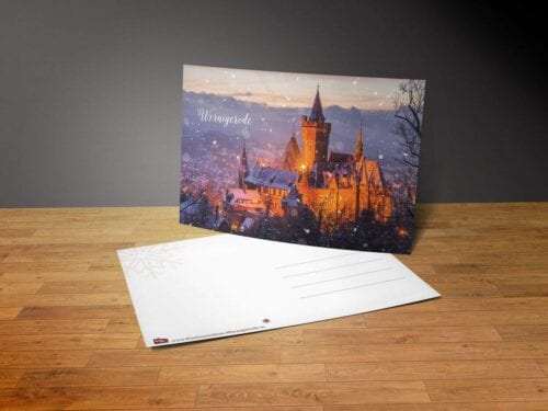 Schloß Wernigerode im Winter (Postkarte)