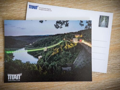 Hängebrücke Titan RT - Nachtaufnahme | Postkarte Stadtansichten Harzdrenalin