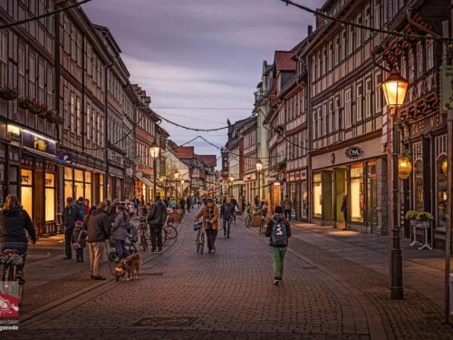 Novemberabend in der Stadt