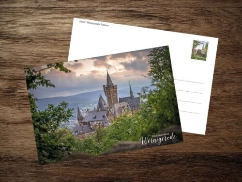 Postkarte: Schloss im Sommer