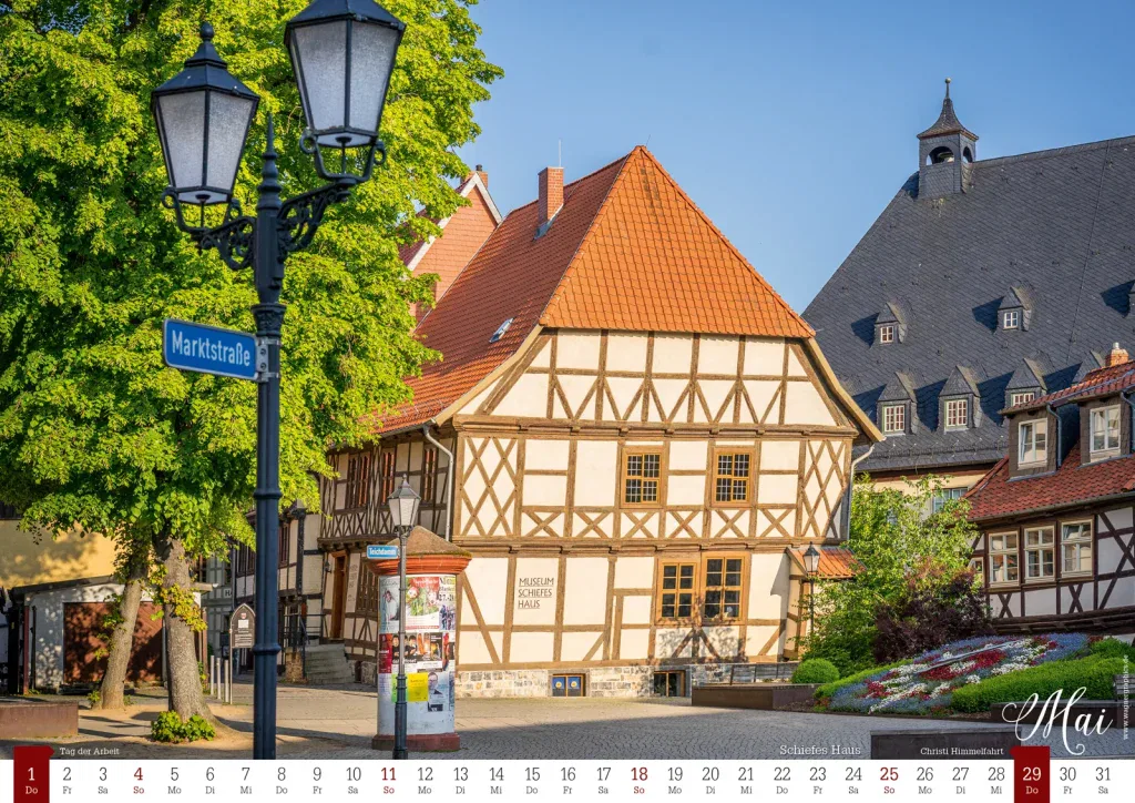 Kalender_Stadtansichten Wernigerode_2024_07 Kalender,Wernigerode,Harz