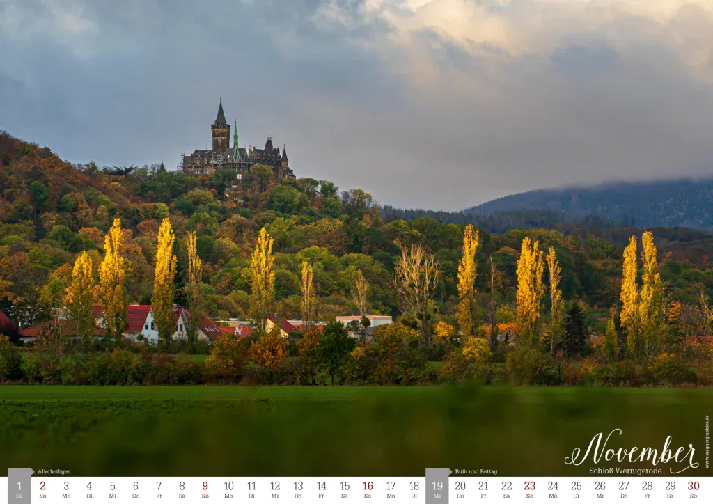 Kalender_Stadtansichten Wernigerode_2024_13 Kalender,Wernigerode,Harz