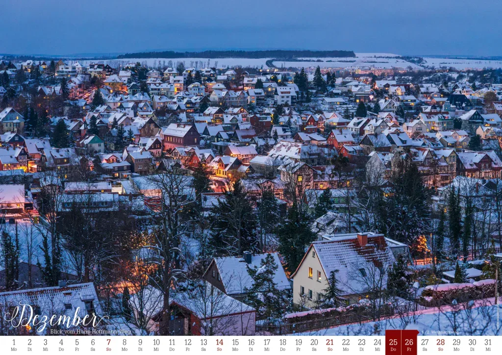 Kalender_Stadtansichten Wernigerode_2024_14 Kalender,Wernigerode,Harz