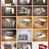 Postcrossing-kennenlern-set-wernigerode Ansichtskarten aus Wernigerode auf Holztisch arrangiert.