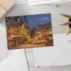 Postkarte Weihnachtsmarkt Wernigerode mit Rathaus