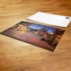 Rathaus mit Marktplatz bei Nacht (Postkarte)