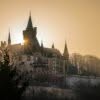 Schloss im Sonnenaufgang